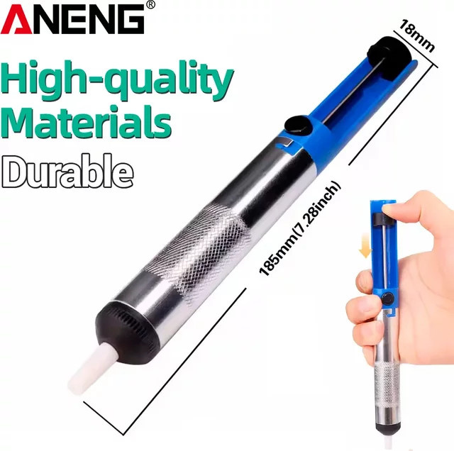 ANENG Lötsauger-Stift in Blau als Vakuum-Entlötpumpe für Aluminium und Metall - Bild 1