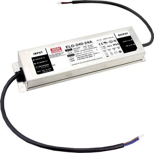 MEAN WELL ELG-240-36AB-3Y LED-Treiber Konstantspannung 239.76W 3.33 - 6.66A 33.5 - 38.5 V/DC 3 in 1 Dimmer Funktion in Silber - Bild 1