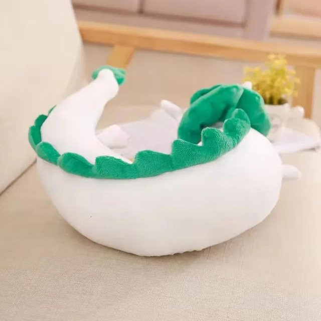 Yiran toy Weißer Drache U-Kissen, Plüschtier, ab 14 Jahren - Bild 1