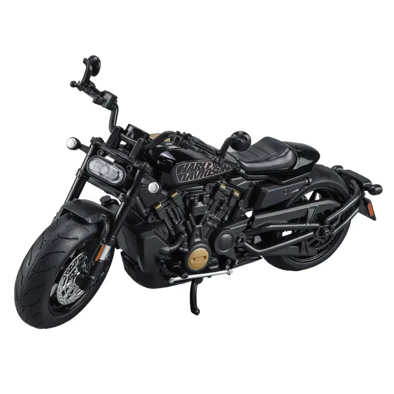 WELLY Harley Davidson Sportster S Motorrad, Modell, 1:12, Metall, Schwarz - Bild 4