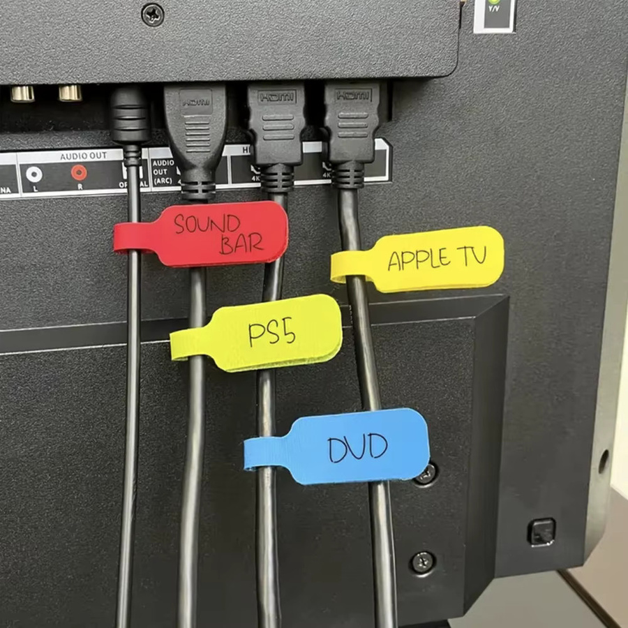 Bunte beschreibbare Kabelbinder aus Kunststoff zur Organisation und Identifikation von Kabeln in Multicolor - Bild 3