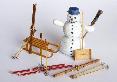 plusmodel Winter set, Plüsch / Textil, Weiß - Bild 1