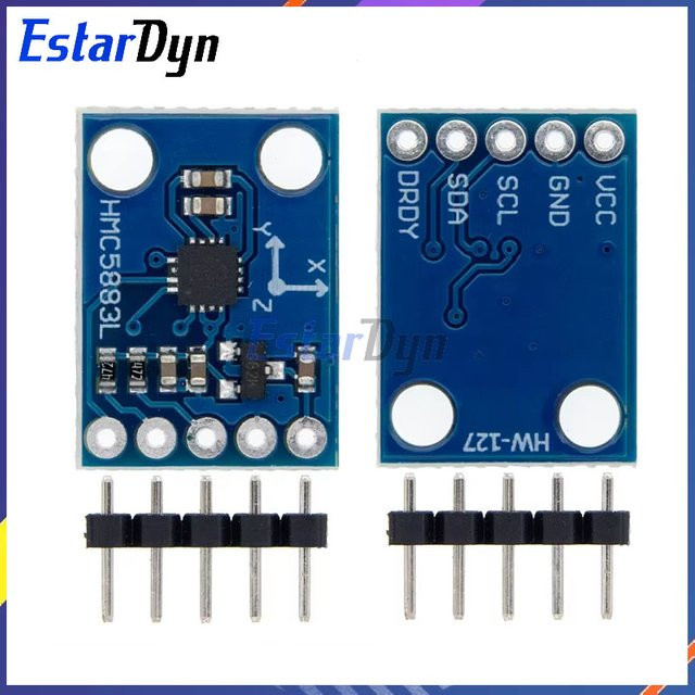 Estardyn GY-273 HMC5883L Dreiachsiges Kompass-Magnetometer-Sensormodul in Blau - Bild 1