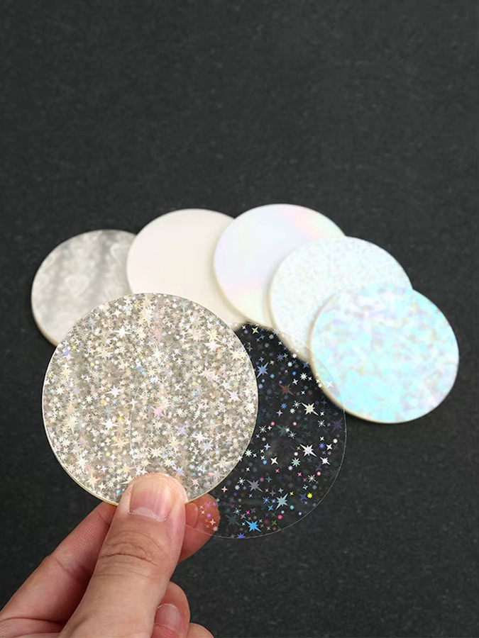100 Stück transparente Laserfolien als Schutzfolien für die Herstellung von 58 mm Abzeichen-Knöpfen - Bild 1