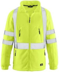 4 Protect Warnfleecejacke Seattle in Leuchtgelb, Größe XL, nach EN ISO 20471 Klasse 3 - Bild 1
