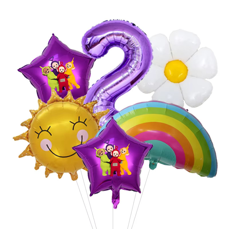 Bandai Teletubbies-Muster-Geburtstagsballons, farbig, weich - Bild 2