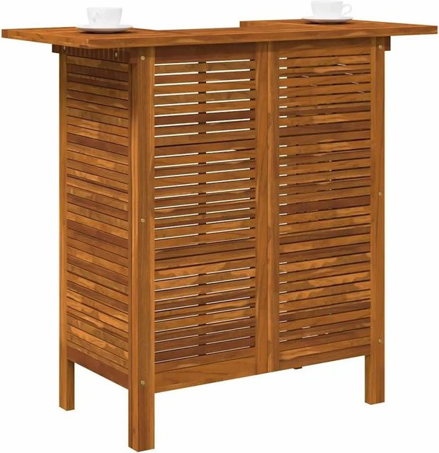 vidaXL Bartisch aus Akazien-Massivholz in Braun, B/T/H: 110 x 50 x 105 cm - Bild 1