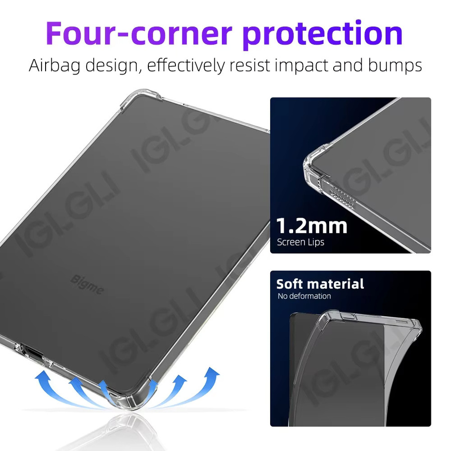 Bigme B6 Zubehör-Set mit 2-in-1-Displayschutzfolie und transparenter TPU-Hülle - Bild 3