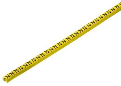 Weidmüller CLI C 02-3 GE/SW N CD Kennzeichnungsring in Gelb mit Aufdruck N für Außendurchmesser 1,3 bis 3 mm - Bild 1