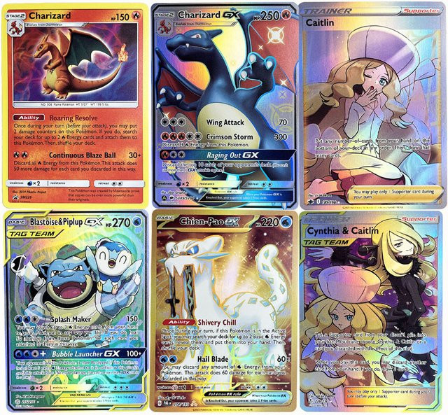 Pokémon Sun & Moon Folienkarte Charizard & Braixen, Karten - Bild 1