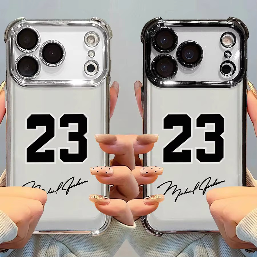 Fashion Basketball Number Handyhülle für Apple iPhone kompatibel mit iPhone 17 16 15 14 13 12 11 Pro Max Air Plus in Multicolour und Transparent - Bild 2