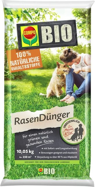 Compo BIO Rasendünger Slow-Release 10,05 kg - Bild 1