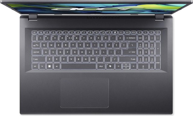 Acer Aspire 17 A17-51M Laptop in Stahlgrau mit Intel Core 5 120U, 16GB RAM, 512GB SSD NVMe, 43,9 cm (17,3 Zoll) Full HD IPS Display, Windows 11 Pro und Wi-Fi 6E - Bild 1