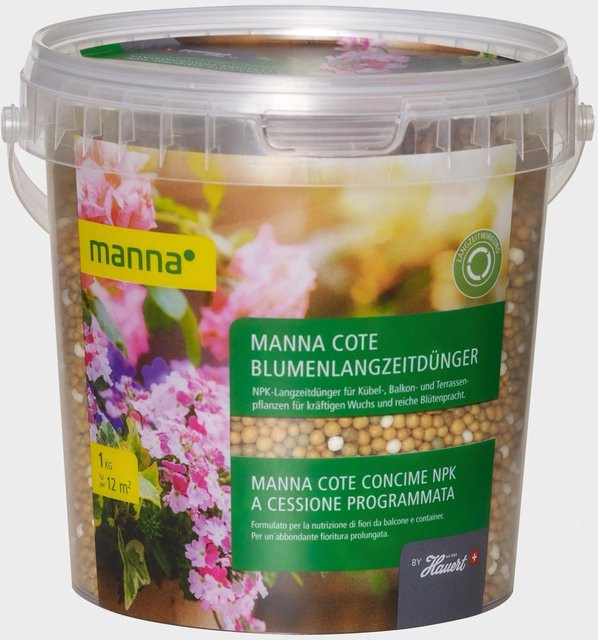 Manna Blumenlangzeitdünger für Kübel-, Balkon- und Terrassenpflanzen, 1 kg - Bild 1