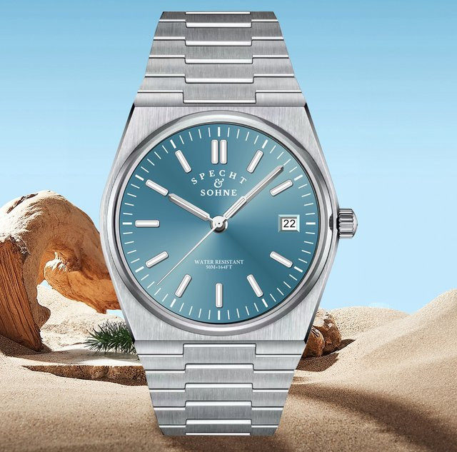 Specht&Sohne Armbanduhr, Quarz, Edelstahl, 37 mm, Herren, Silber - Bild 1