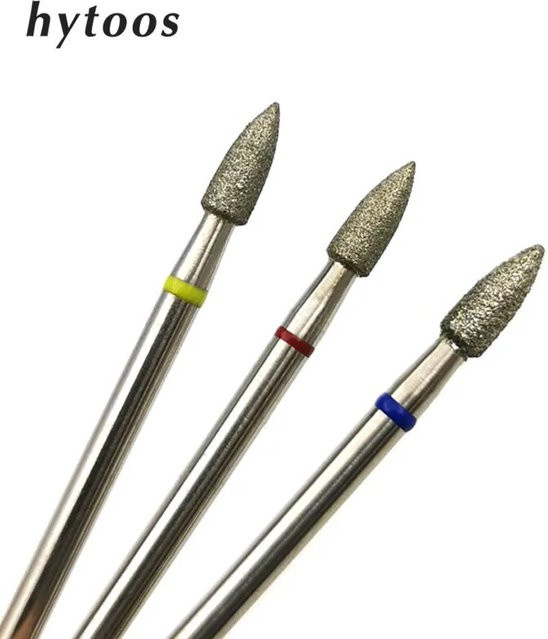 HYTOOS Kegel Diamant Grat Nagel Bohrer Bits, Maniküre Zubehör - Bild 1