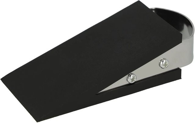 Westcott Türstopper in Keilform mit Handgriff, rutschfest, Edelstahl und Kunststoff, schwarz-silber, L: 12,0 cm, B: 5,0 cm, H: 3,0 cm - Bild 1