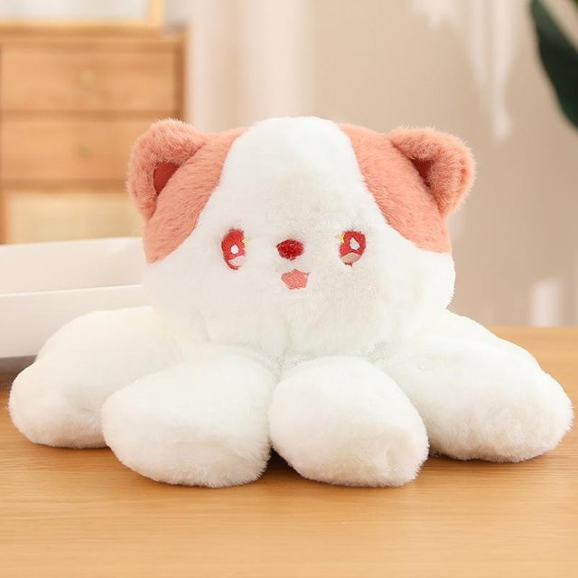 Kidsly Wendbares Plüsch-Katzen-Kaninchen-Spielzeug, Puppenkissen, ab 14 Jahren - Bild 1