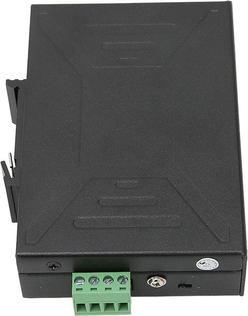 Honor Electronics 5 Port Ethernet DIN Rail Switch mit redundanter Stromversorgung in Schwarz - Bild 1