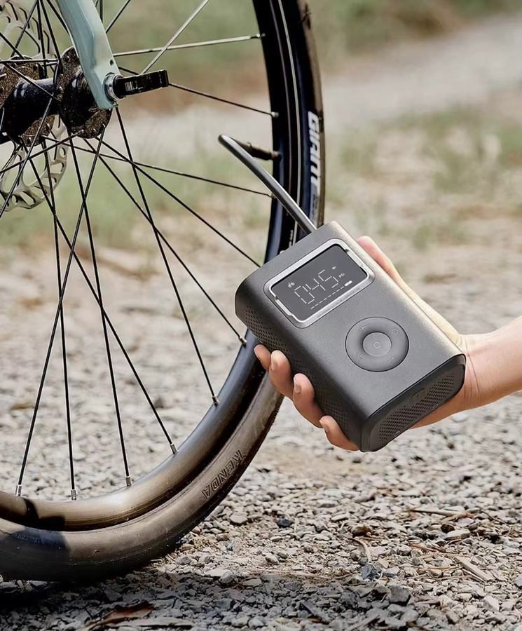 MIJIA Luftpumpe 2 Pro Tragbarer Elektrischer Luftkompressor in Schwarz mit 150psi Hochdruck für Motorrad, Auto und Fußball - Bild 5
