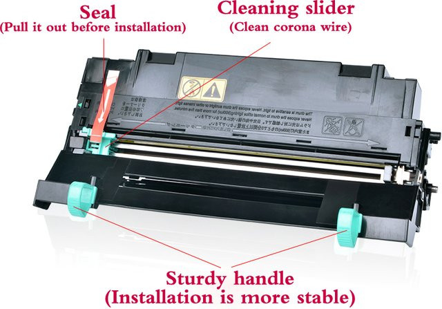 Kyocera DK-150 Trommeleinheit in Schwarz für FS-1028 1128 1035 1135 1120 1320 1350 1370 KM2810 2820 M2035 2535 P2035 2135 302H493011 - Bild 1