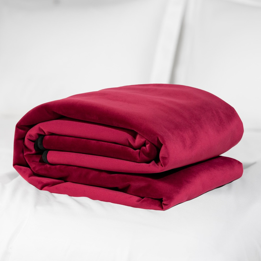 Liberator Liebesdecke Fascinator Throw in Rot, Reversible Double Face aus Microfaser, B/T: 183 x 137 cm - Bild 2