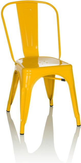 hjh OFFICE Bistrostuhl VANTAGGIO COMFORT aus Stahl im Industry-Look ohne Armlehnen - Bild 1