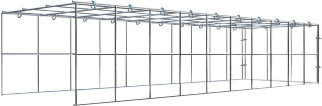 Gabiona C-Ring Anbaukorb Typ 4 in Silbergrau, Maschenweite 10 x 10 cm, B/H/T: 20 x 100 x 30 cm - Bild 1