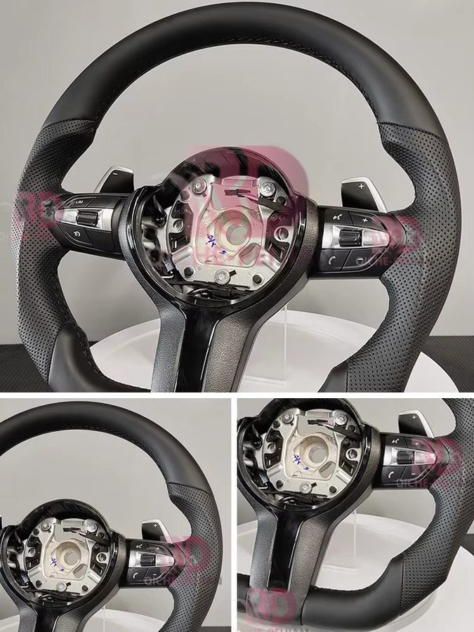 M Sport Lenkrad in Schwarz für BMW M5 F10 F11 M3 F30 F15 F16 F20 F21 F25 F26 - Bild 7