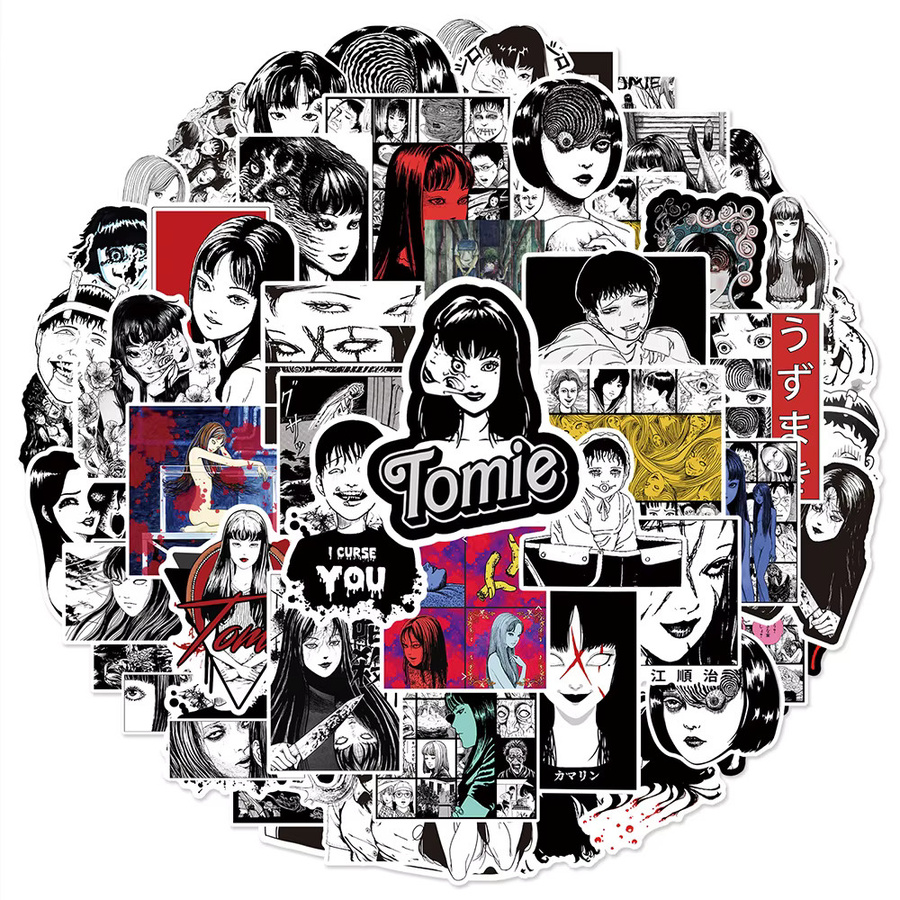 Bandai Junji Ito Tomie Horror Anime Mädchen Aufkleber, Sticker - Bild 2