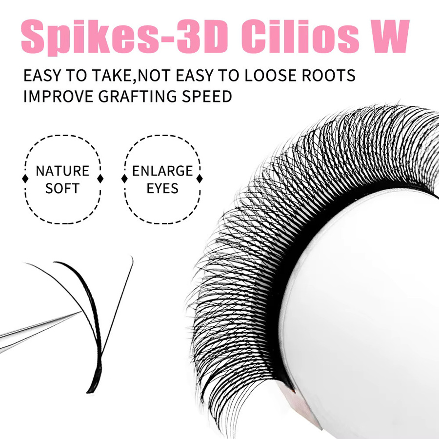 LAKANAKU Cilios Spikes 3D W Wimpernverlängerungen, Black, Unisex - Bild 4