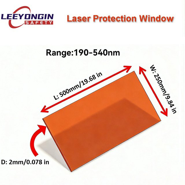 Leeyongin Laser-Schutzfenster Blauer Laserfilter für 445nm 450nm und 455nm Diodenlaser Gravur- und Schneidemaschinen - Bild 1