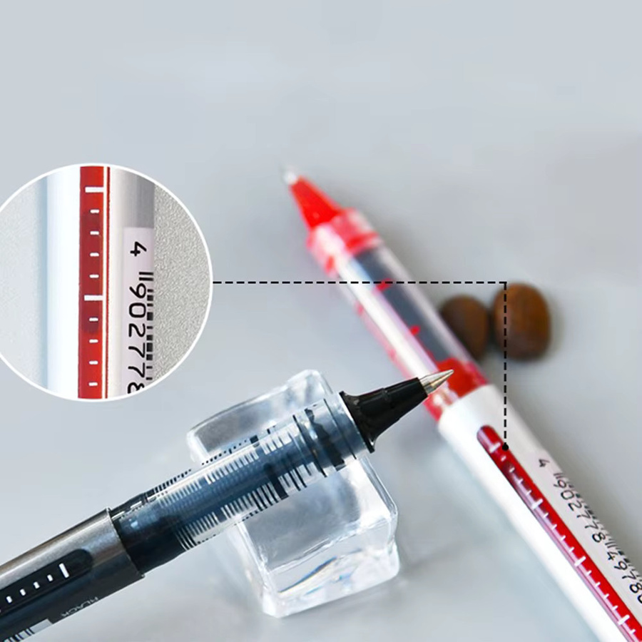 Uni UB-150 Gel-Stifte mit hoher Tintenkapazität in Schwarz, Rot und Blau mit 0,38 mm und 0,5 mm Stiftstärke - Bild 3