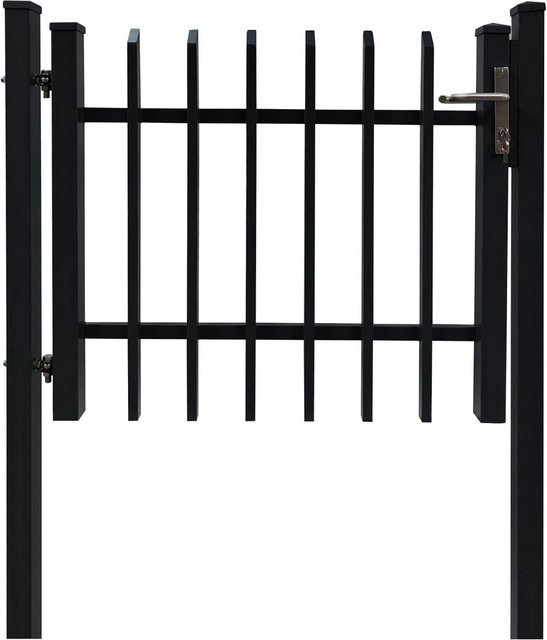 Dekor-Einzeltor Porto zum Einbetonieren in Anthrazit, Breite: 120 cm, Höhe: 100 cm - Bild 1