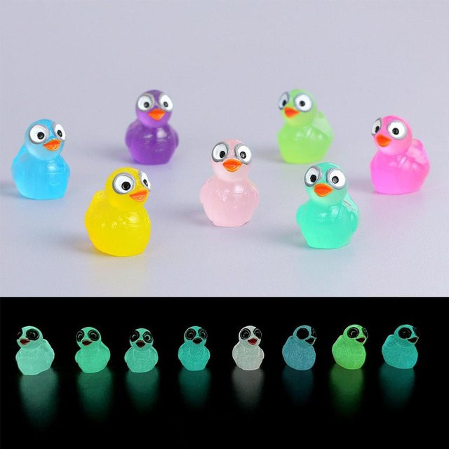 Wucifang Bags Mini Piratenenten Figuren aus Harz in Multicolour für Feengarten und DIY-Dekorationen - Bild 1