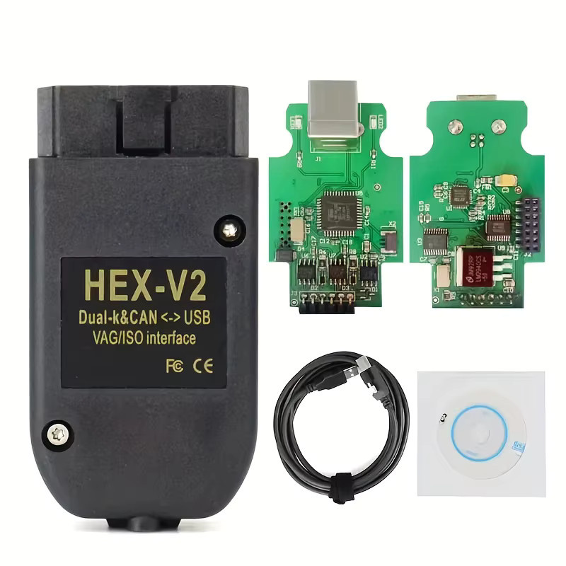 VCDS HEX V2 Diagnosegerät für VW, Audi, Skoda und Seat mit V25.3 Update in Schwarz - Bild 2