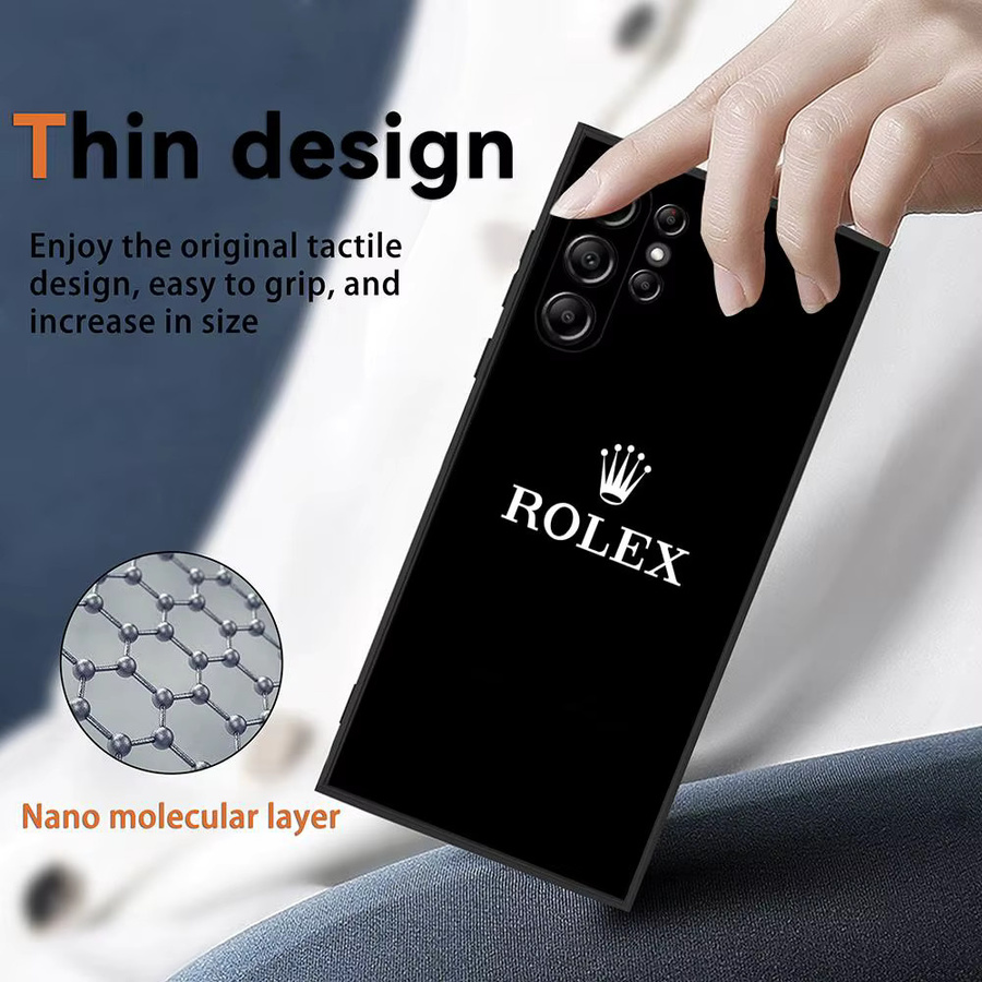 R-RolexES Luxus Handyhülle aus weichem TPU für Samsung Galaxy S20 S21 S22 S23 S24 FE Plus Ultra in Schwarz - Bild 6