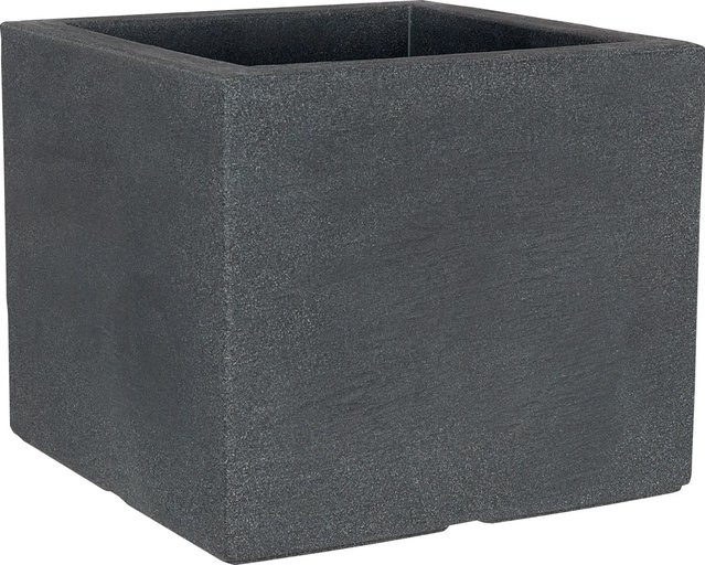 Geli Pflanzgefäß Kubus in Granitsteinoptik Anthrazit B/T/H: 40 x 40 x 34 cm - Bild 1