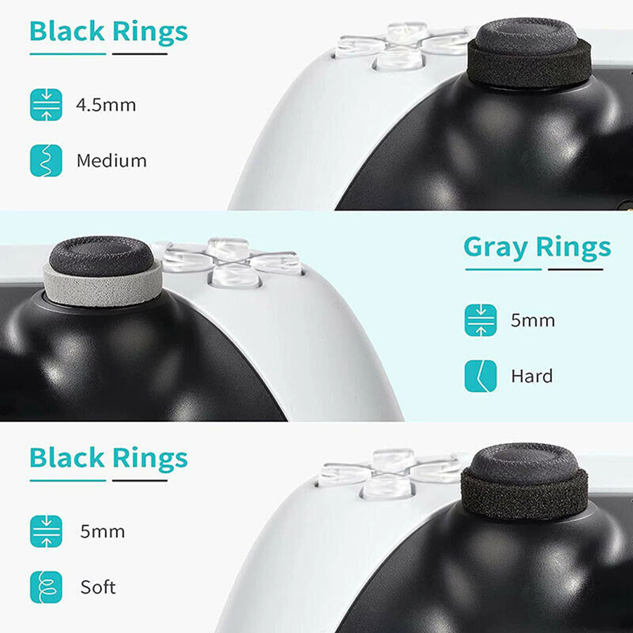 Präzisionsringe Thumbstick-Einstellung für PS5, Nintendo Switch Pro, PS4 und Xbox One Controller in Lila - Bild 6