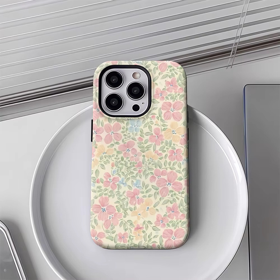 Ditsy Garden Magnetische Handyhülle für iPhone 17 16 15 14 13 Pro Max Plus in Multicolour – Robuste Einzel- und Doppelschicht-Schutzhülle - Bild 3