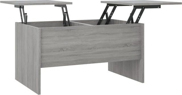 vidaXL Couchtisch in Grau Sonoma mit Lift-up-Funktion und höhenverstellbarer Platte, B/T/H: 80 x 50 x 42,5 cm - Bild 1