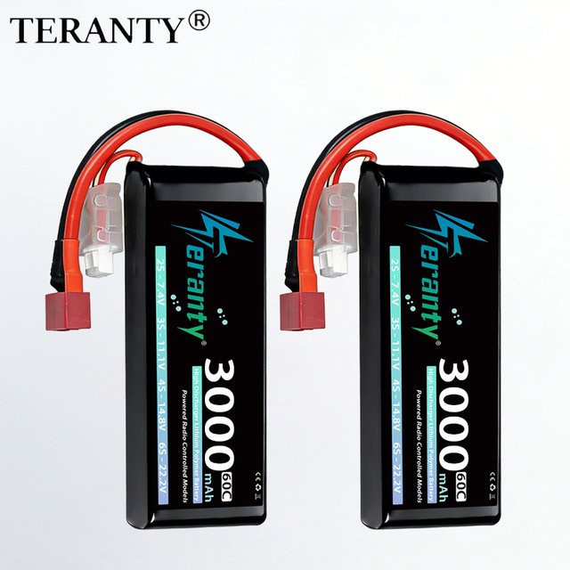 TERANTY Lipo-Akku, 7,4V 60C 7,6V 80C, mit T/XT60-Stecker - Bild 1
