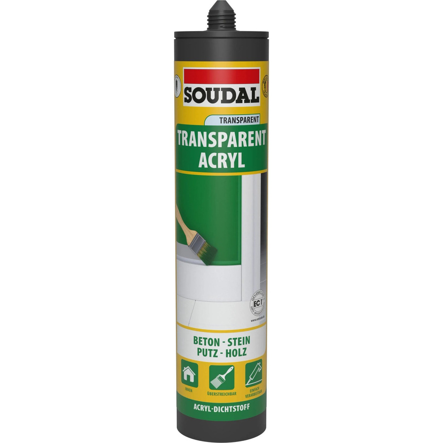 Soudal Maleracryl Transparent aus Synthetikharz 300 ml - Bild 2