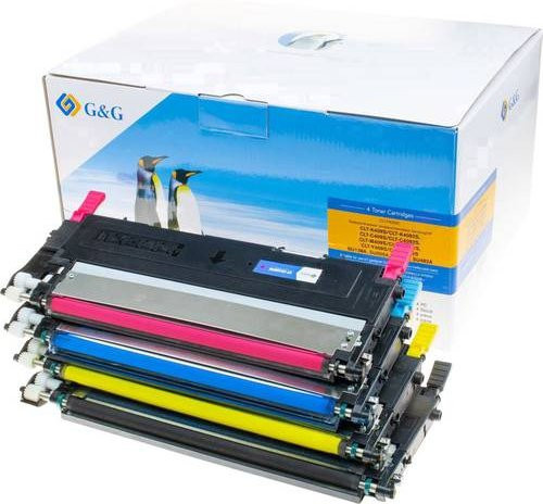 G&G Toner Kombi-Pack kompatibel mit Samsung CLT-P4092C, CLT-K4092S, CLT-C4092S, CLT-M4092S, CLT-Y4092S in Schwarz, Cyan und Magenta - Bild 1