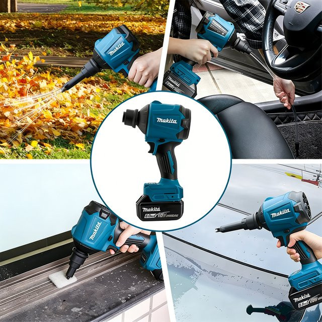 Makita Akku-Staubbläser DAS180 18V Lithium-Ionen Tragbare elektrische Luftpistole zum Reinigen von Staub - Bild 1