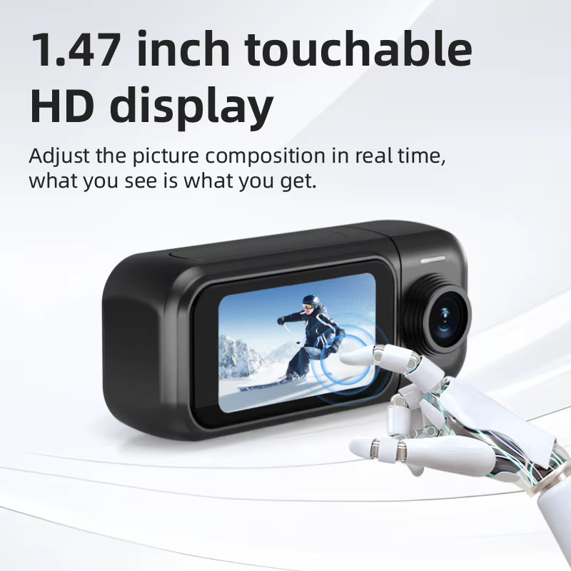 Kaysunlink POV Action Camera 1080P HD Ultra-Kompakte Mini-Sportkamera in Schwarz für Outdoor-Vlogging und Fotografie - Bild 4