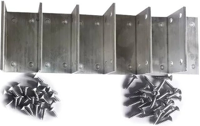 PROFI L-Beschlag aus Aluminium in Silber/Hell-Aluminium - Bild 1