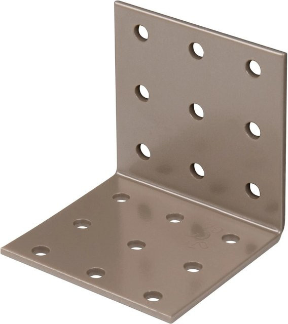 GAH Alberts Duravis Lochplattenwinkel Perlbeige Duplexbeschichtet B/T/H: 60 x 60 x 60 mm - Bild 1