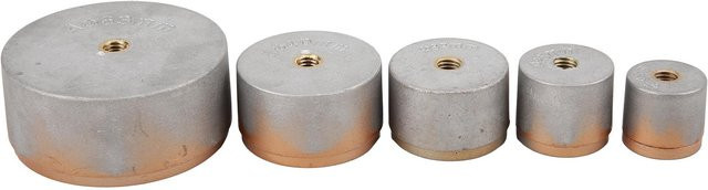 10er Set PPR-Rohrschweißwerkzeug Zubehör aus Messing in Silber für Durchmesser 20mm bis 63mm - Bild 1