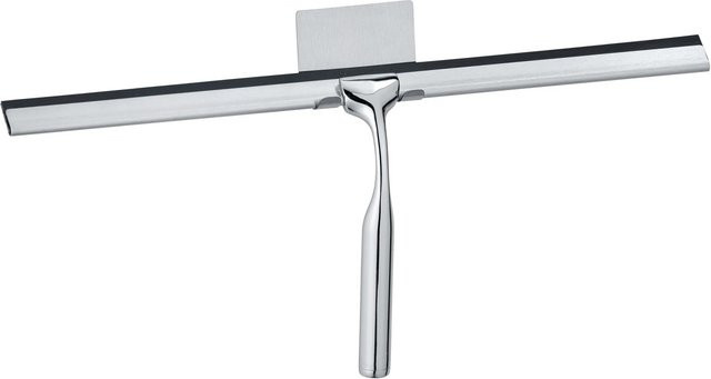 Wenko Badezimmerwischer Terni Jumbo aus Metall in Silber, B/H/T: 40 x 17 x 3,5 cm - Bild 1
